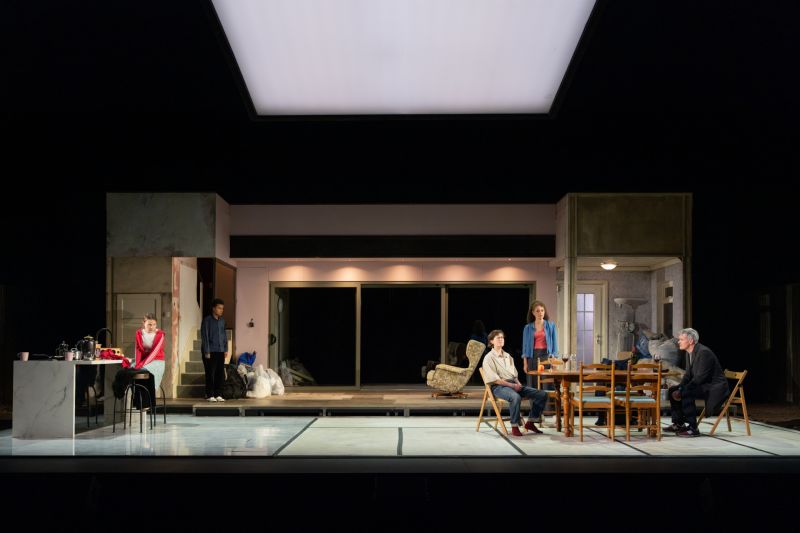 Left to right_ Imogen Elliott (playing Issy), Tylan Grant (Leni), Ella Bruccoleri (Annie), Alicia Charles (Erica) and Nick Fletcher (Chris) in the European touring production of The Other Place. Photo credit_ Ma.jpg
