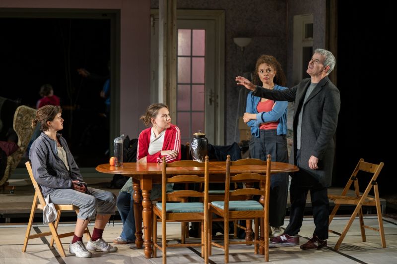 Left to right_ Ella Bruccoleri (playing Annie), Imogen Elliott (Issy), Alicia Charles (Erica) and Nick Fletcher (Chris) in the European touring production of The Other Place. Photo credit_ Martin Argyroglo for A.jpg